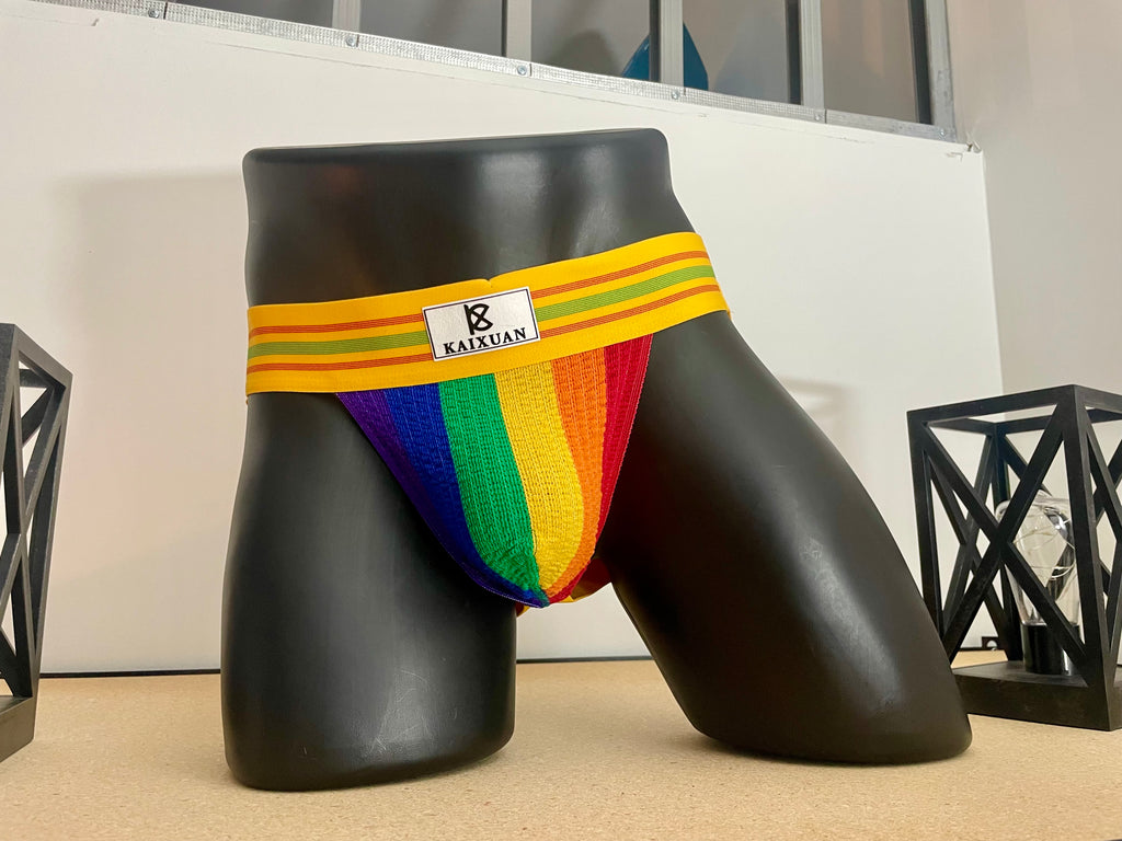 Yellow Rainbow Jockstrap