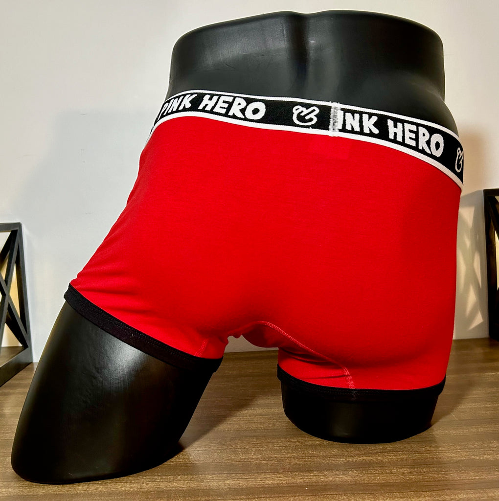 Red Pink Hero Boxer Brief