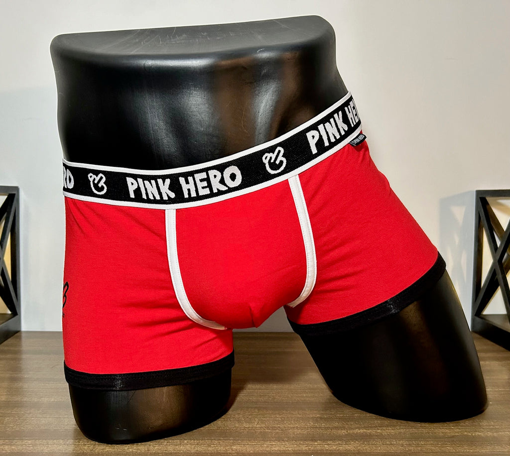 Red Pink Hero Boxer Brief