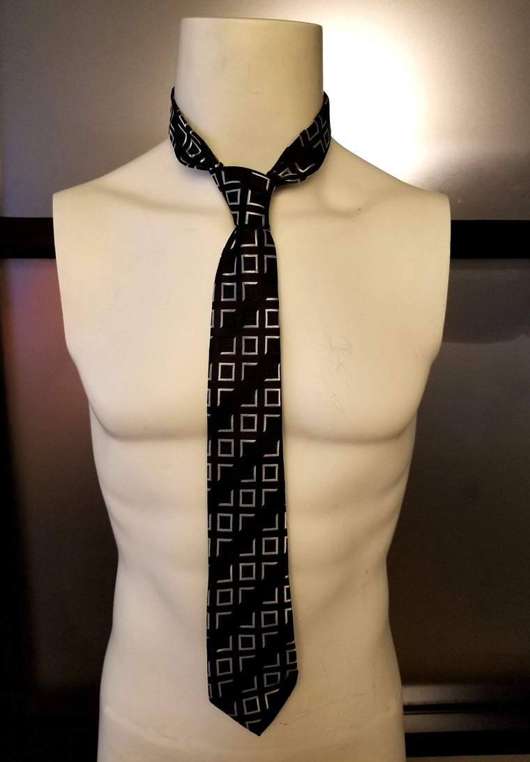 Black & Silver Necktie