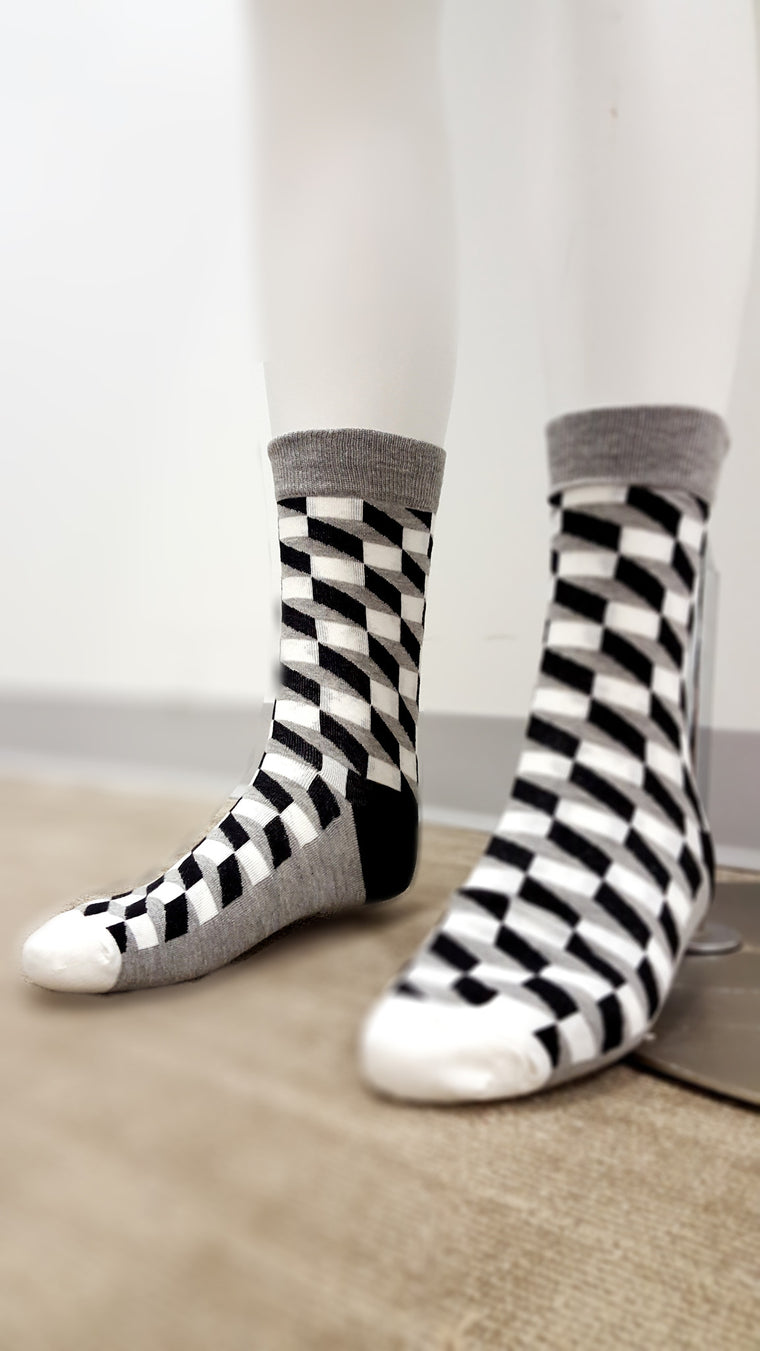Grey & Black Socks